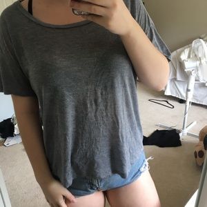 Grey brandy Melville tee shirt